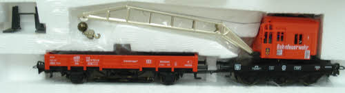 Marklin 46716 HO Scale Railroad Fire Emergency Train & Crane Car