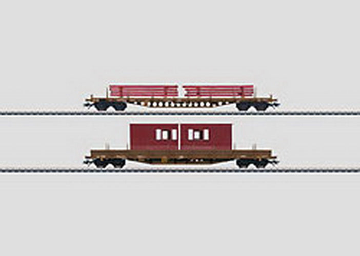 Marklin 47025 Low Side Car Set wILd DS8