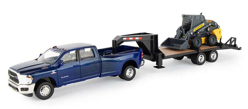Ertl 47269 1:32 RAM 3500 Pickup Truck with New Holland L230 Skid Steer