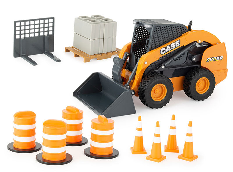 Ertl 47350 1:16 Big Farm Series Case SV280 Skid Steer Loader Playset