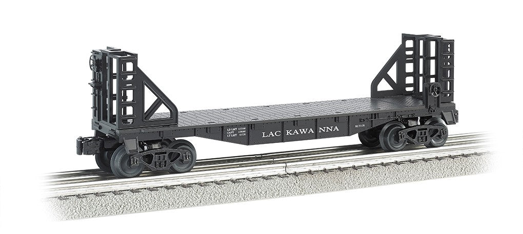 Williams 47511 O Gauge Lackawanna Flat Car w/ Bulk Heads