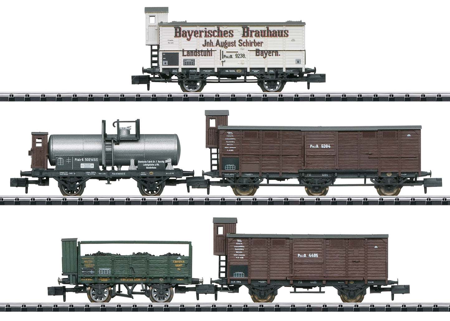 Trix 15284 N Royal Bavarian State Railways Freight Cars (Set of 5)