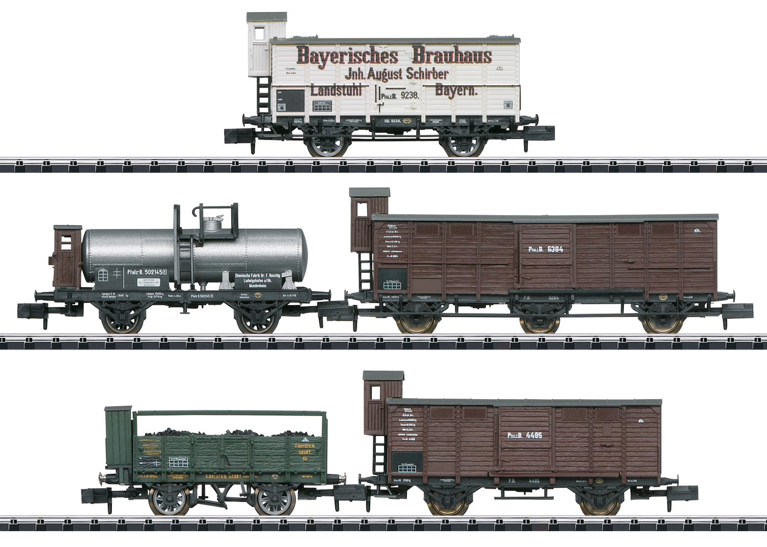Trix 15284 N Royal Bavarian State Railways Freight Cars (Set of 5)