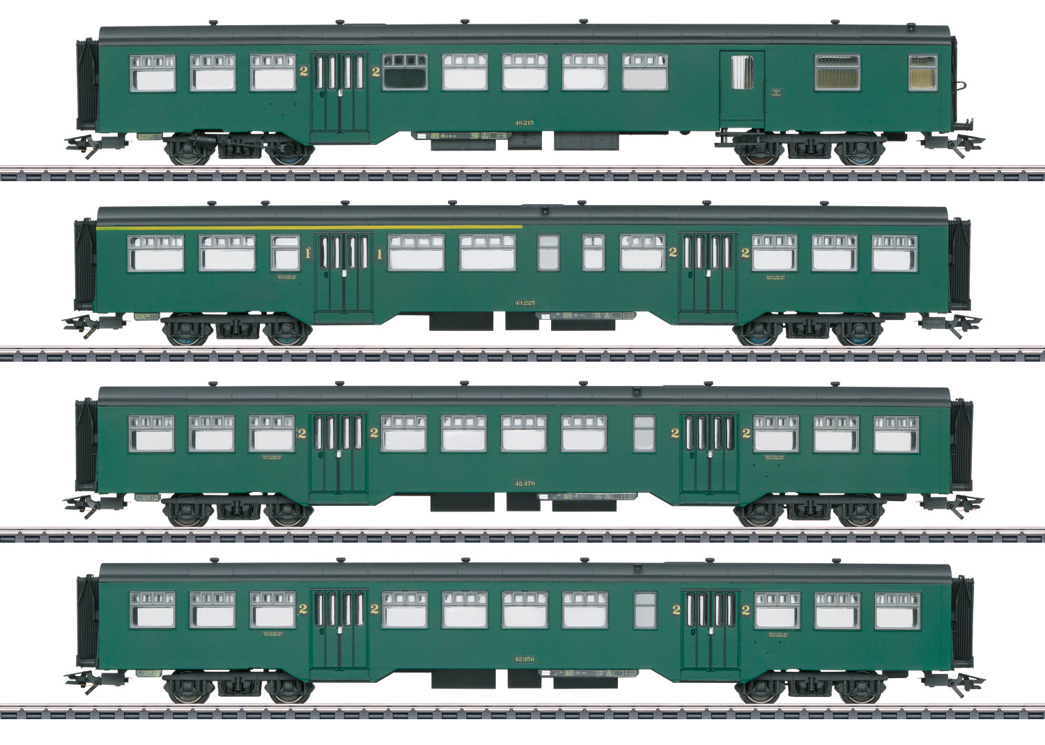 Marklin 43546 HO SNCB M2 Passenger Car (Set of 4)