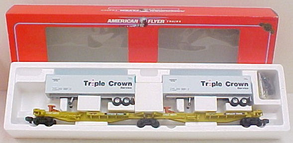American Flyer 6-48511 S Scale Triple Crown TTUX Intermodal Car