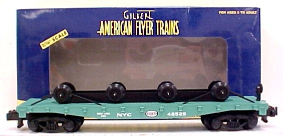 American Flyer 6-48529 S Scale New York Central Flatcar w/Wheel Load