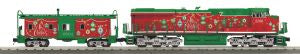MTH 30-20757-1 Christmas ES44AC Diesel & Caboose w/Proto Sound 3.0 #2500/2501