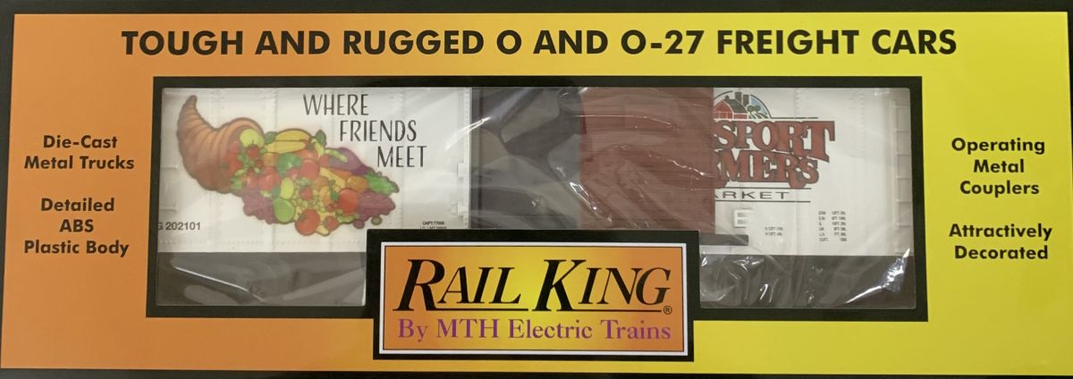 MTH 30-71065 O Leesport Farmers Market Frantz 40' Steel Boxcar #202101