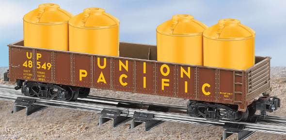 American Flyer 6-48549 S Scale Union Pacific Gondola with Canisters