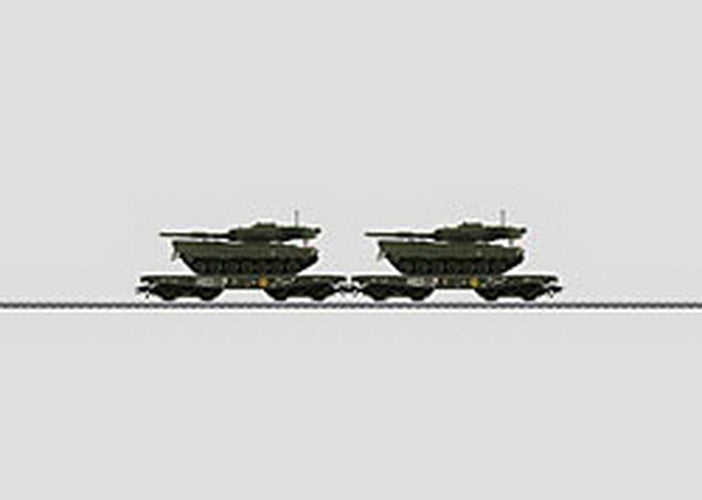 Marklin 48739 HO Scale Flat Car Set w/Tanks