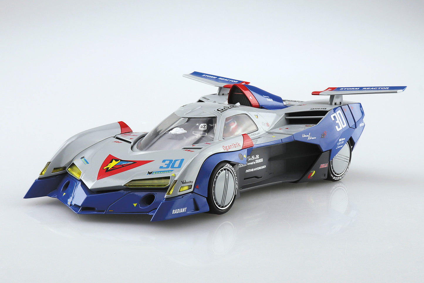 Aoshima Models 056066 1:24 Asurada G.S.X Aero Mode Racing Car Plastic Model Kit