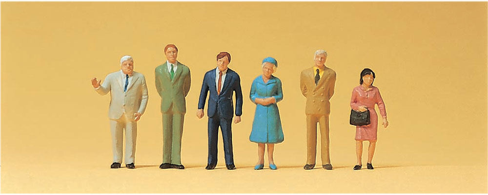 Preiser 14125 HO Standing Passers-by Figures (Set of 6)