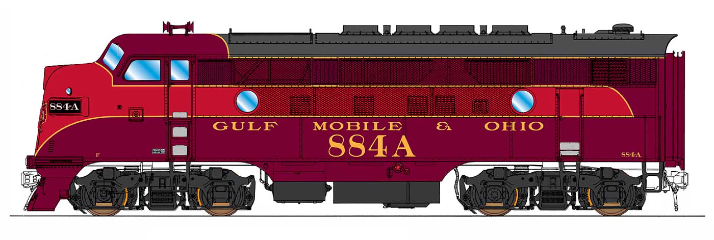 InterMountain 49138S HO Gulf, Mobile & Ohio EMD F3A DCC/Sound