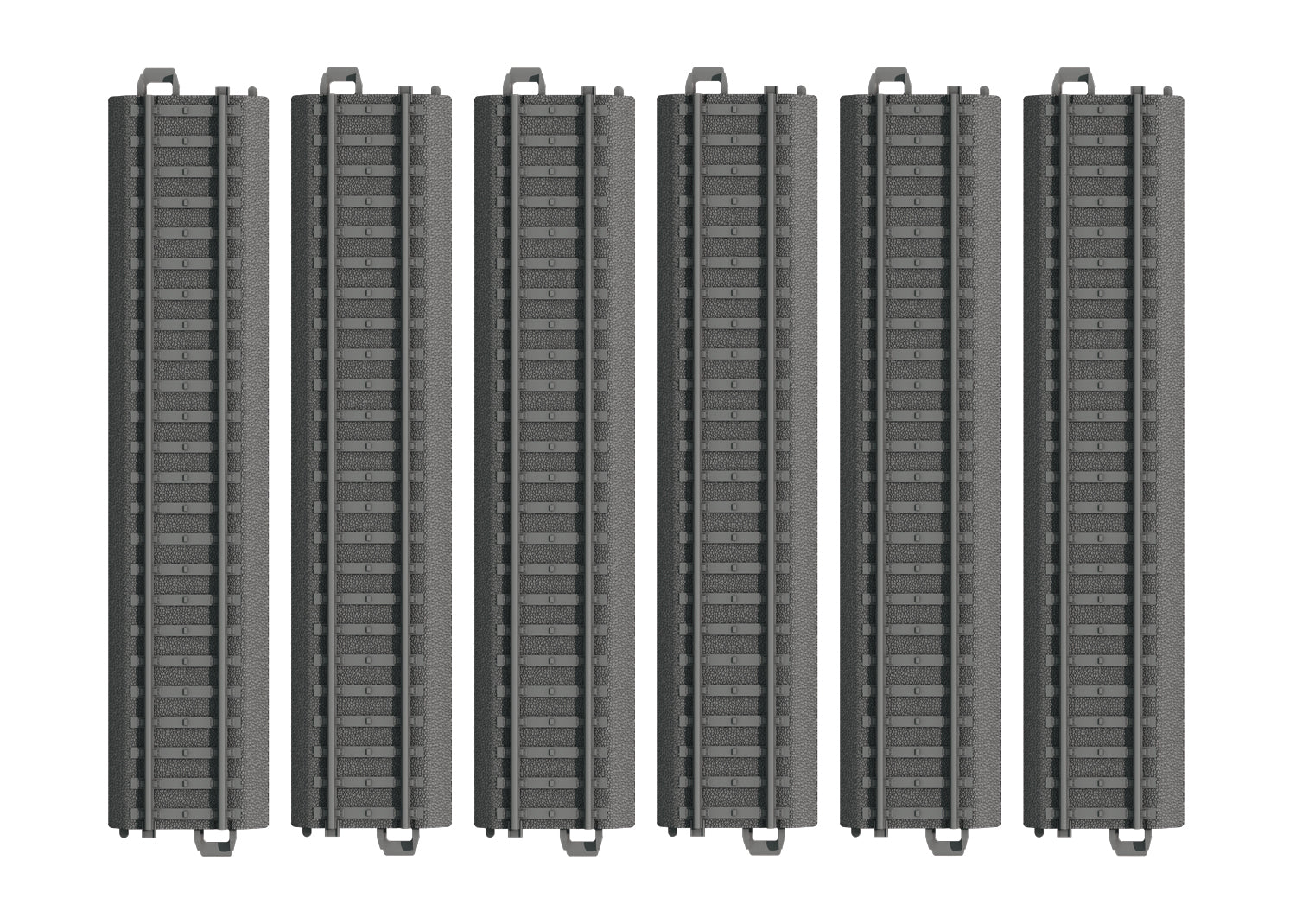 Marklin 23180 HO My World Plastic Straight Track Sections (Pack of 6)