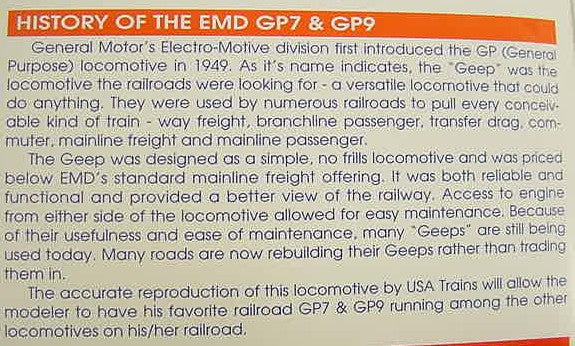 USA Trains R22108 G Conrail EMD GP9 Diesel Locomotive #5884