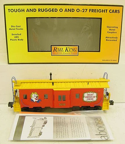 MTH 30-7755 Circus Bay Window Illuminated Caboose #5646