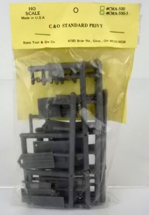 State Tool & Die 500-3 HO Scale C & O Standard Privy Building Kit