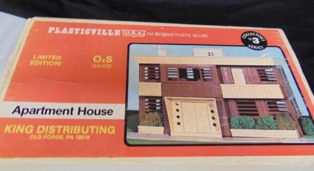 Plasticville 500 Vintage O Brown Apartment House Kit