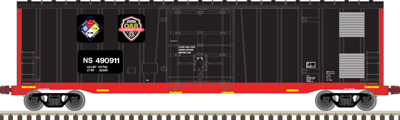 Atlas 50003754 N NS First Responders NSC 50' Plug Door Box Car #490411