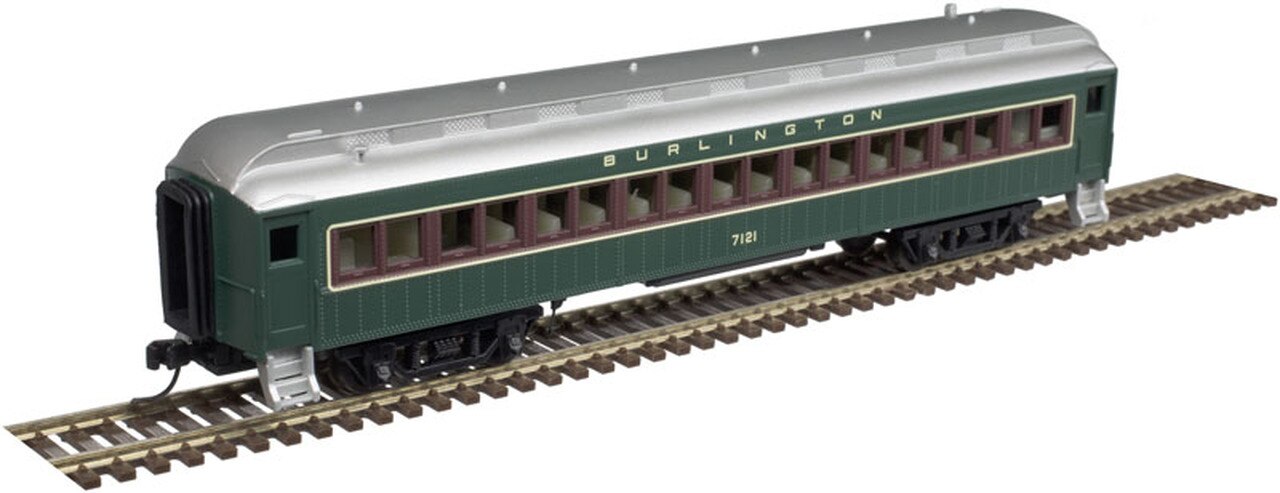 Atlas 50005127 N Burlington Trainman ACF 60' Passenger Car Set (Set of 5)