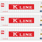 Atlas 50005353 N K-Line 40' Refrigerated Container Set #1 (Set of 3)