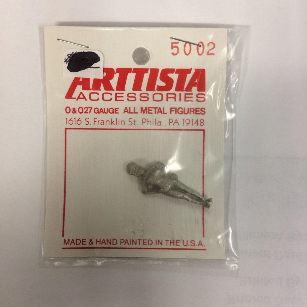 Arttista 5002 Circus Showgirl Pewter Figure Unpainted