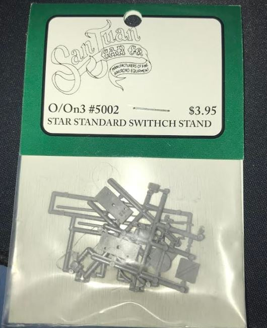 San Juan Car Co 638-5002 O/On30 Star Standard Switch Stand Kit (Pack of 2)