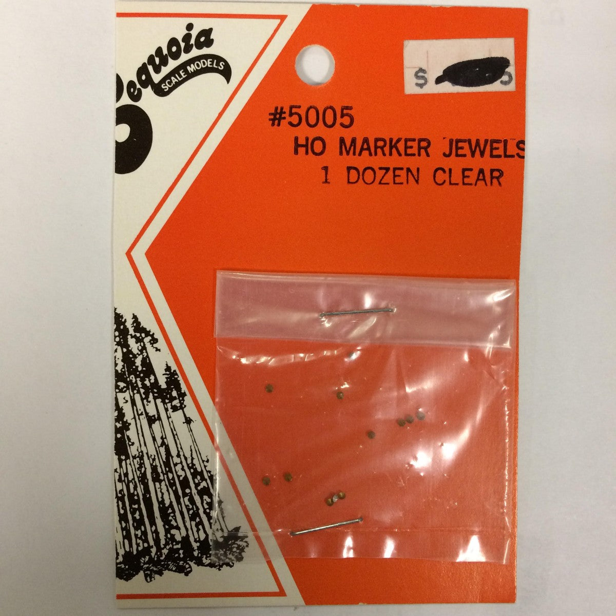 Sequoia Scale Models 5005 HO .053" Clear Jewels (12)