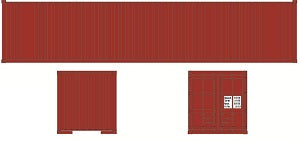Deluxe Innovations 5011 N Dimensional Data 40' Corrugated Container