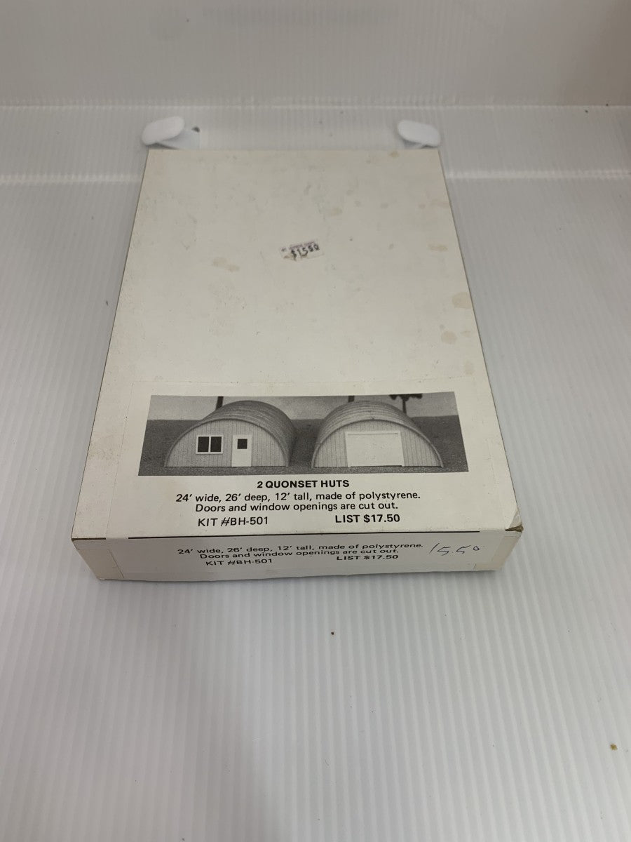 BH Models BH-501 HO Scale 2 Quonset Huts Building Kit