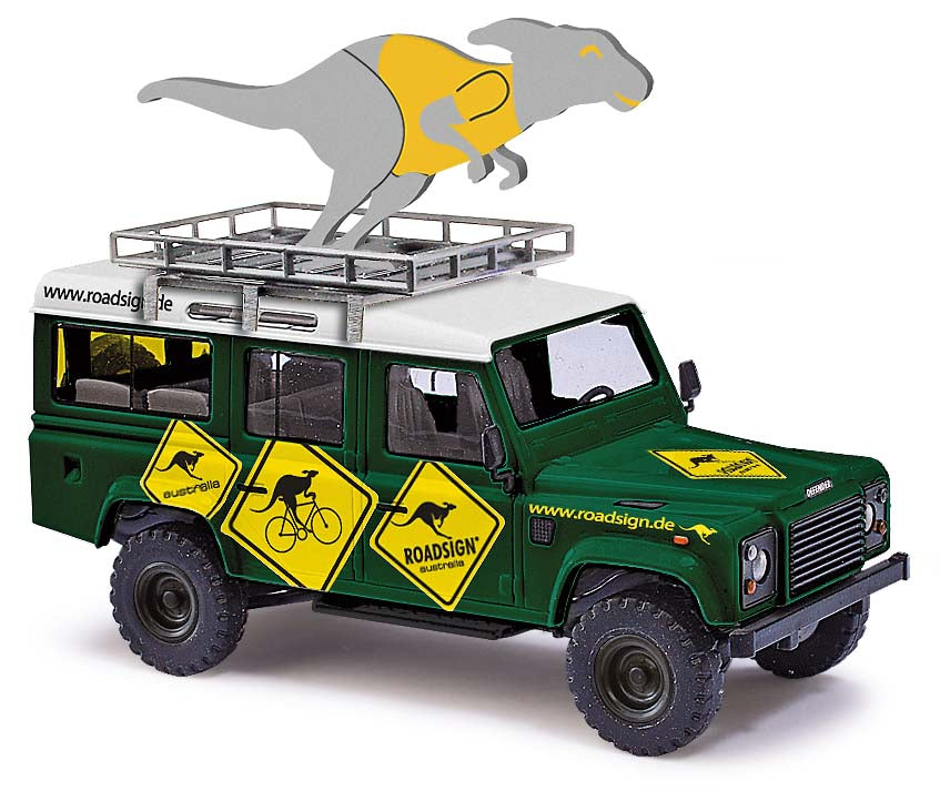 Busch 50369 HO Roadsign - Land Rover Defender