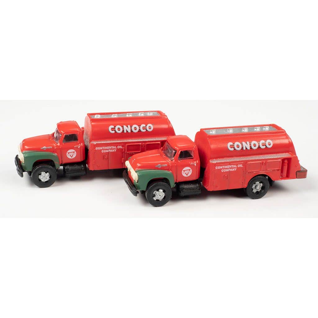 Classic Metal Works 50442 N Mini Metals Conoco 1954 Ford Tank Truck (Pack of 2)