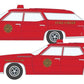 Classic Metal Works 50445 N Fire Chief 1974 Buick Estate Wagon (Pack of 2)