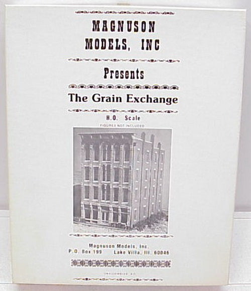 Magnuson Models 504 HO Scale The Grain Exchange Building Kit