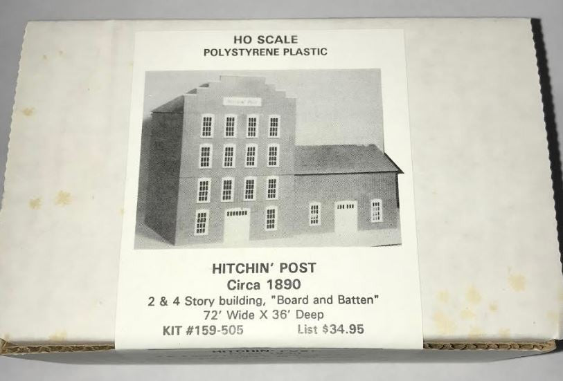 BH Models 159-505 HO Hitchin' Post Circa 1890 2 & 4 Story Building Kit