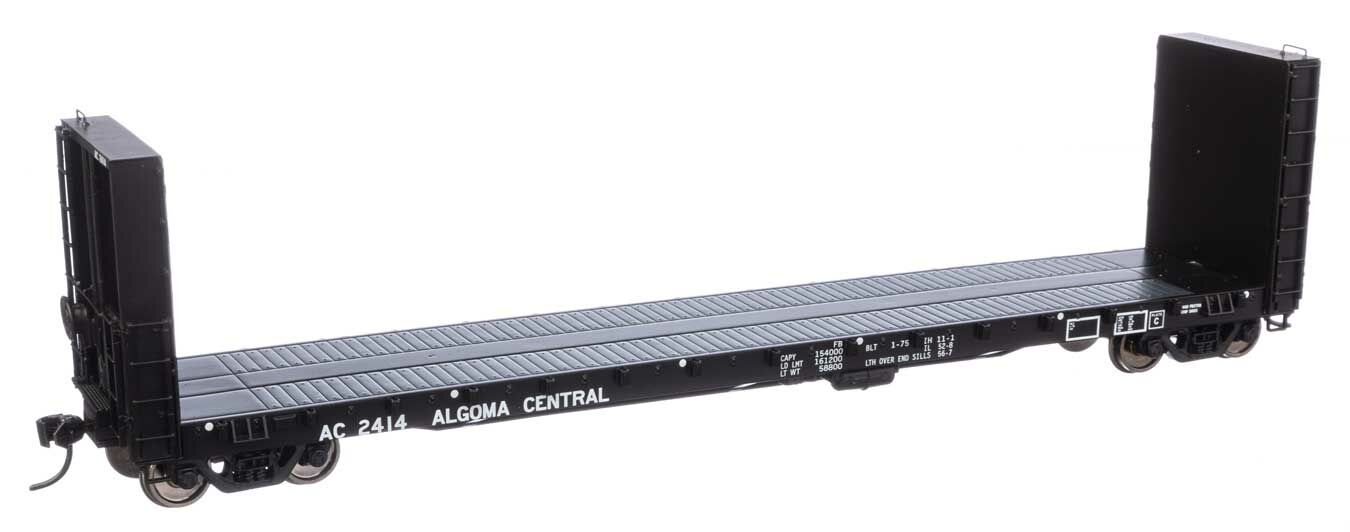 Walthers 920-104339 HO Algoma Central 50' CC&F Bulkhead Flatcar RTR #2414