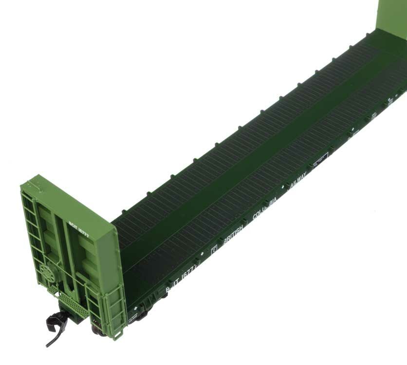 Walthers 920-104344 HO BC Rail 50' CC&F Bulkhead Flatcar RTR BCIT #16777