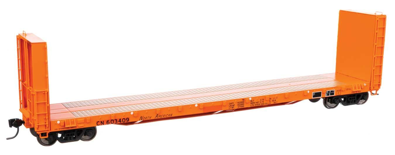 Walthers 920-104352 HO Canadian National 50' CC&F Bulkhead Flatcar RTR #603409