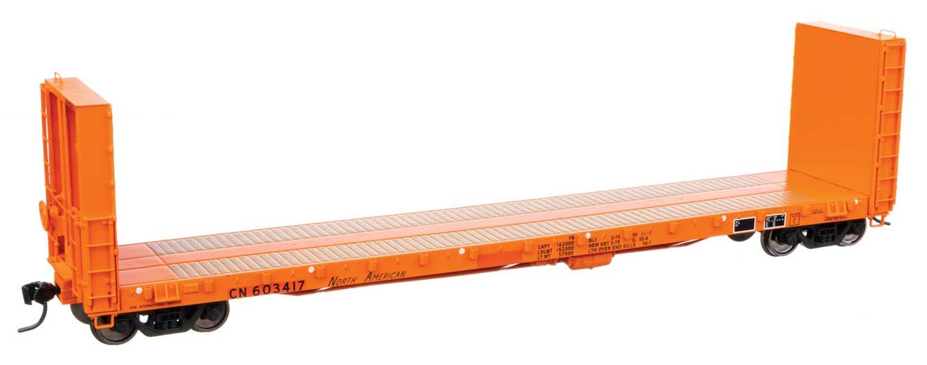 Walthers 920-104353 HO Canadian National 50' CC&F Bulkhead Flatcar RTR #603417