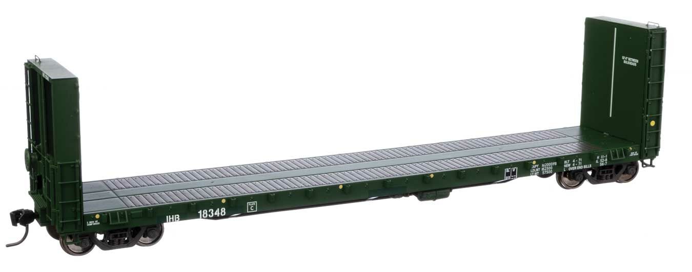 Walthers 920-104359 HO Indiana Harbor Belt 50' CC&F Bulkhead Flatcar RTR #18348