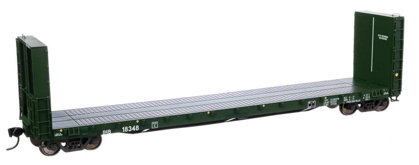 Walthers 920-104359 HO Indiana Harbor Belt 50' CC&F Bulkhead Flatcar RTR #18348