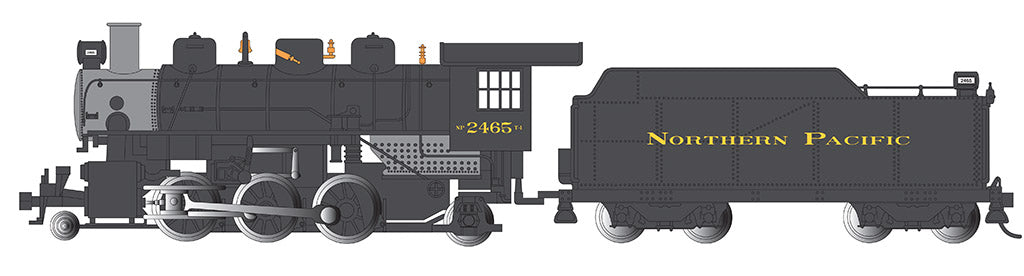 Bachmann 51507 HO Scale Northern Pacific 2-6-2 Prairie Steam Locomotive #2465