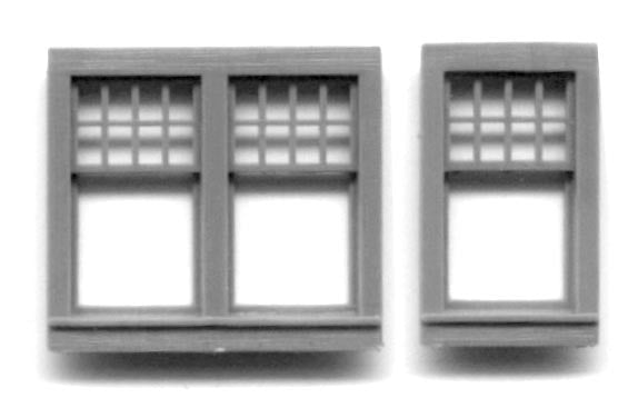Grandt Line 5194 HO Rio Grande Southern Depot Style Window Set (Set of 2)