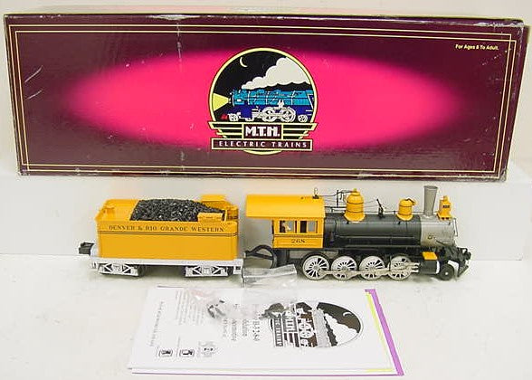 MTH 20-3201-1 D&RGW 19th Century 2-8-0 Steam Loco and Tender w/PS2 #268