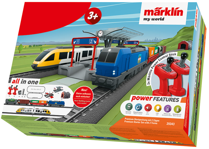 Marklin 29343 HO My World Premium Starter Set with 2 Trains