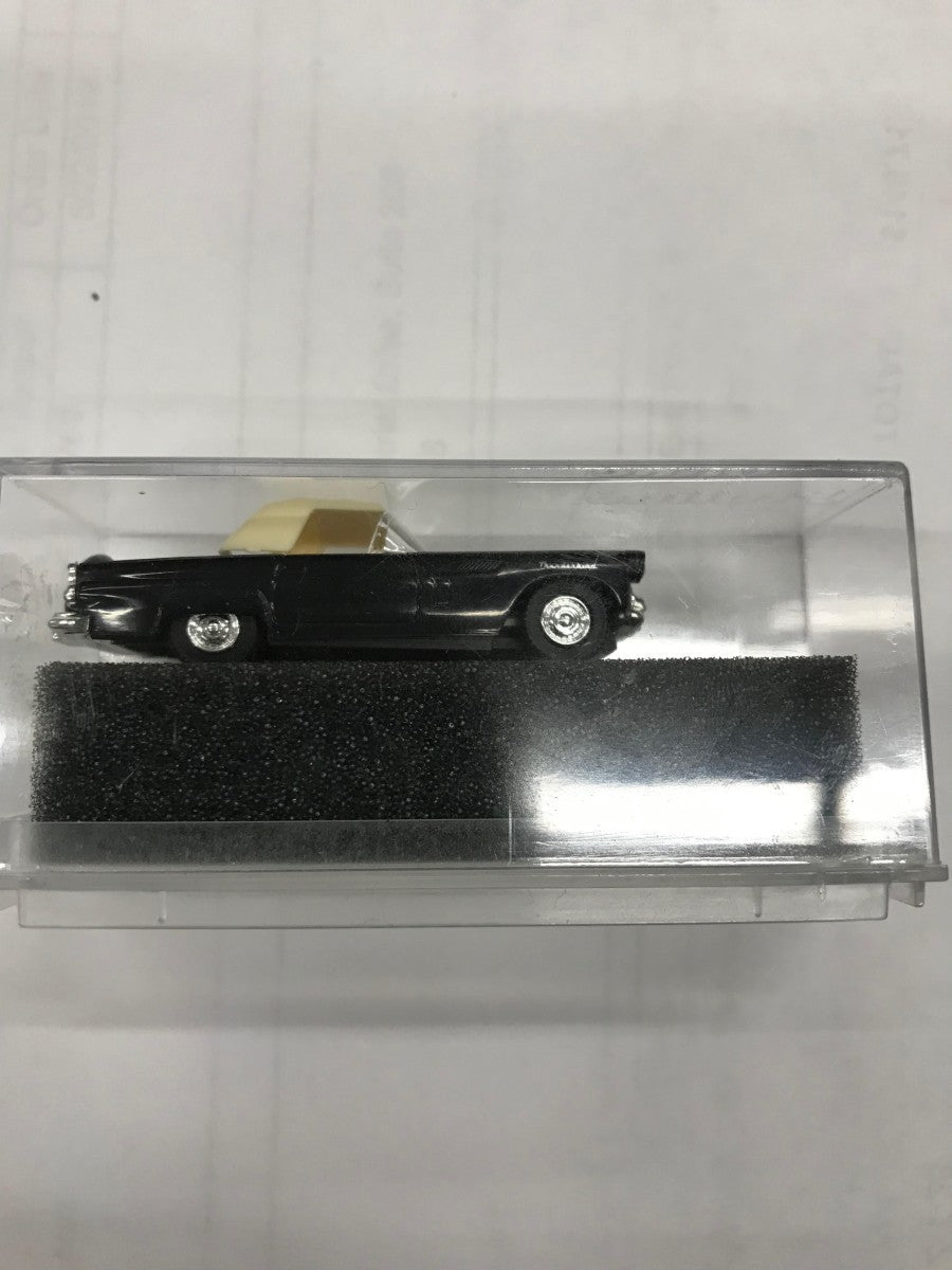 Praline 5203 1:87 Scale 56 Ford T-Bird Black w/ Tan Conv Top