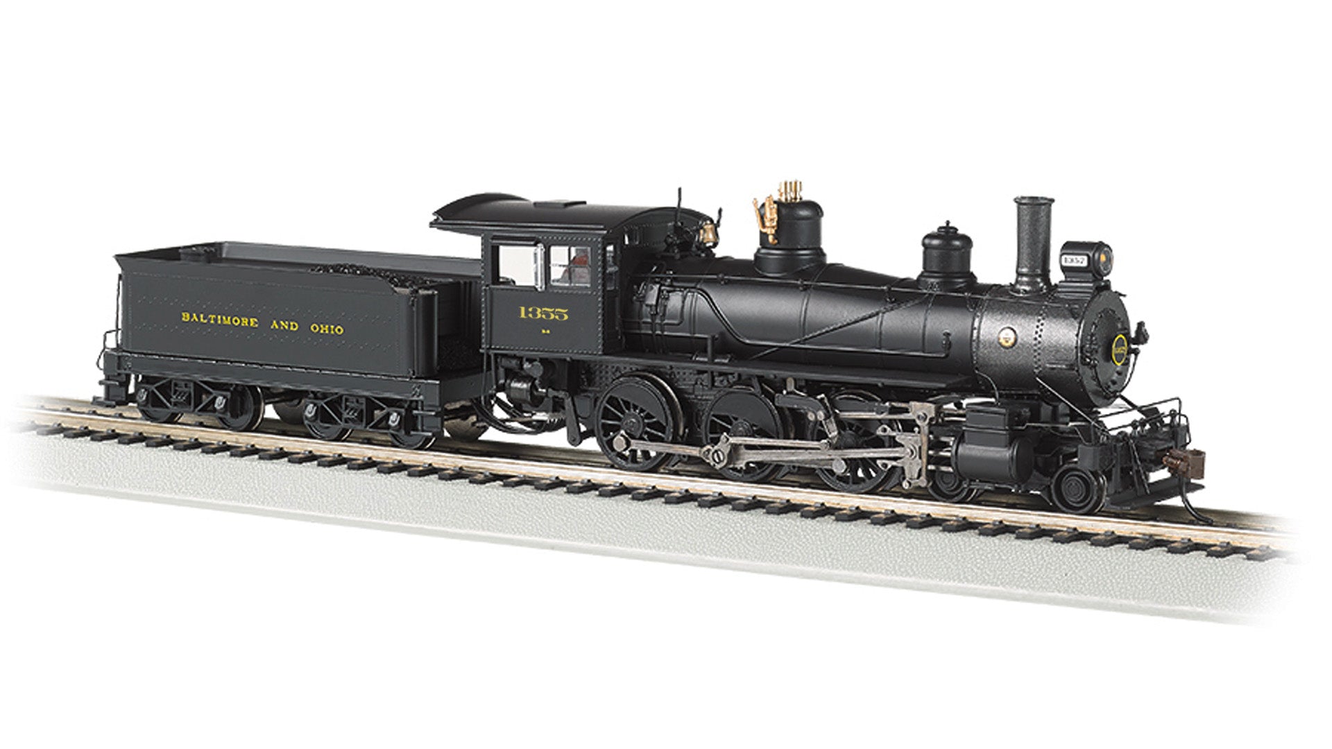 Bachmann 52207 HO Baltimore and Ohio Baldwin 4-6-0 Steam Locomotive #1355