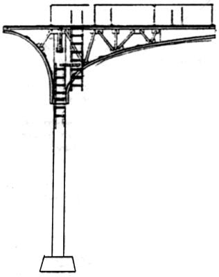 NJ International 525-4004 HO Cantilever Signal Bridge Double Track Kit