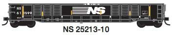 Trainworx Inc 25213-10 N Norfolk Southern 52' 6" Corrugated Gondola RTR #10