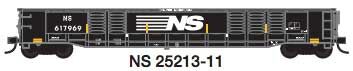 Trainworx Inc 25213-11 N Norfolk Southern 52' 6" Corrugated Gondola RTR #11